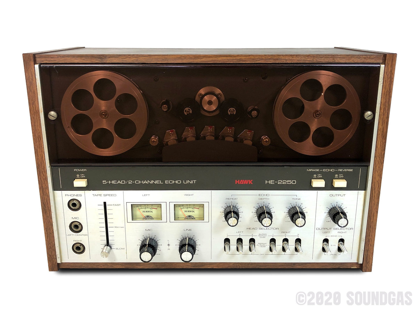 Hawk HE-2250 5-Head/2-Channel Echo Unit