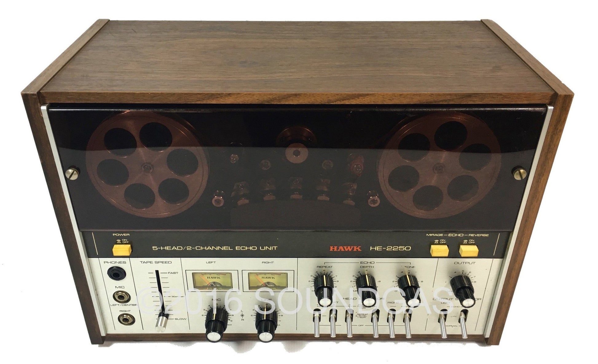 Hawk HE-2250 5-Head/2-Channel Echo Unit