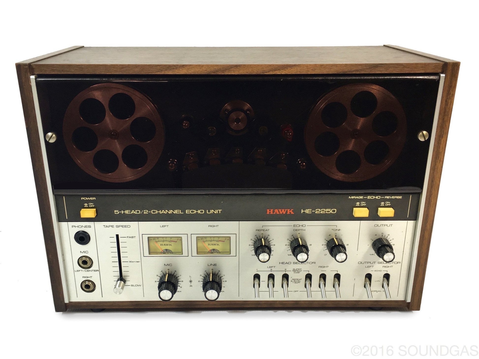 Hawk HE-2250 5-Head/2-Channel Echo Unit