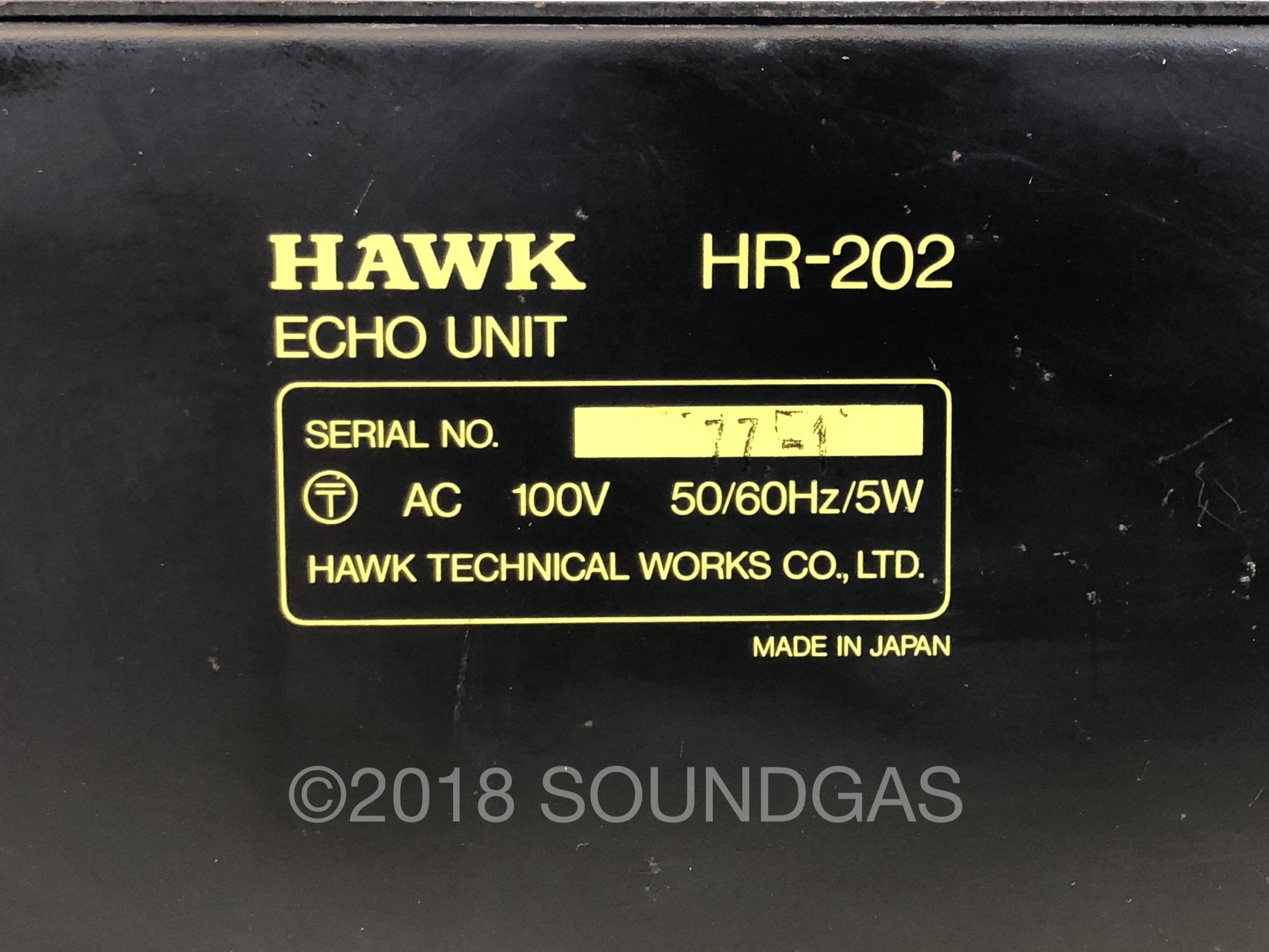 Hawk HR-202 Echo Unit - Spring Reverb