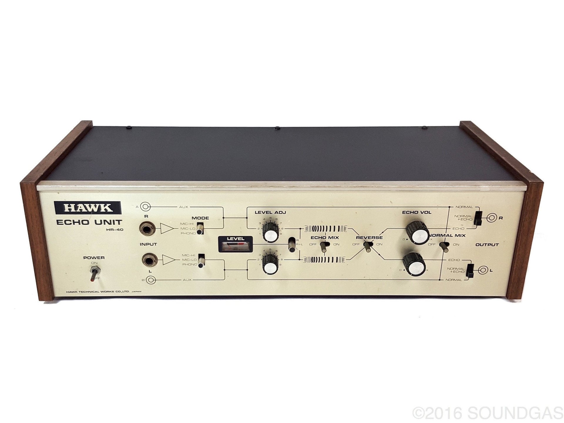 HAWK 動き回っ ECHO UNIT HR-202 現状品 エコー 通電確認 ジャンク