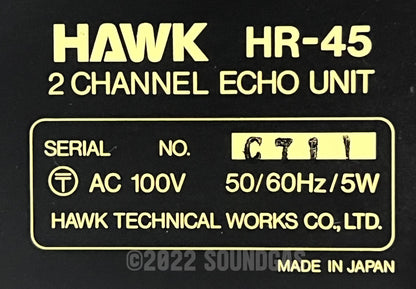 Hawk HR-45 Stereo Spring Reverb