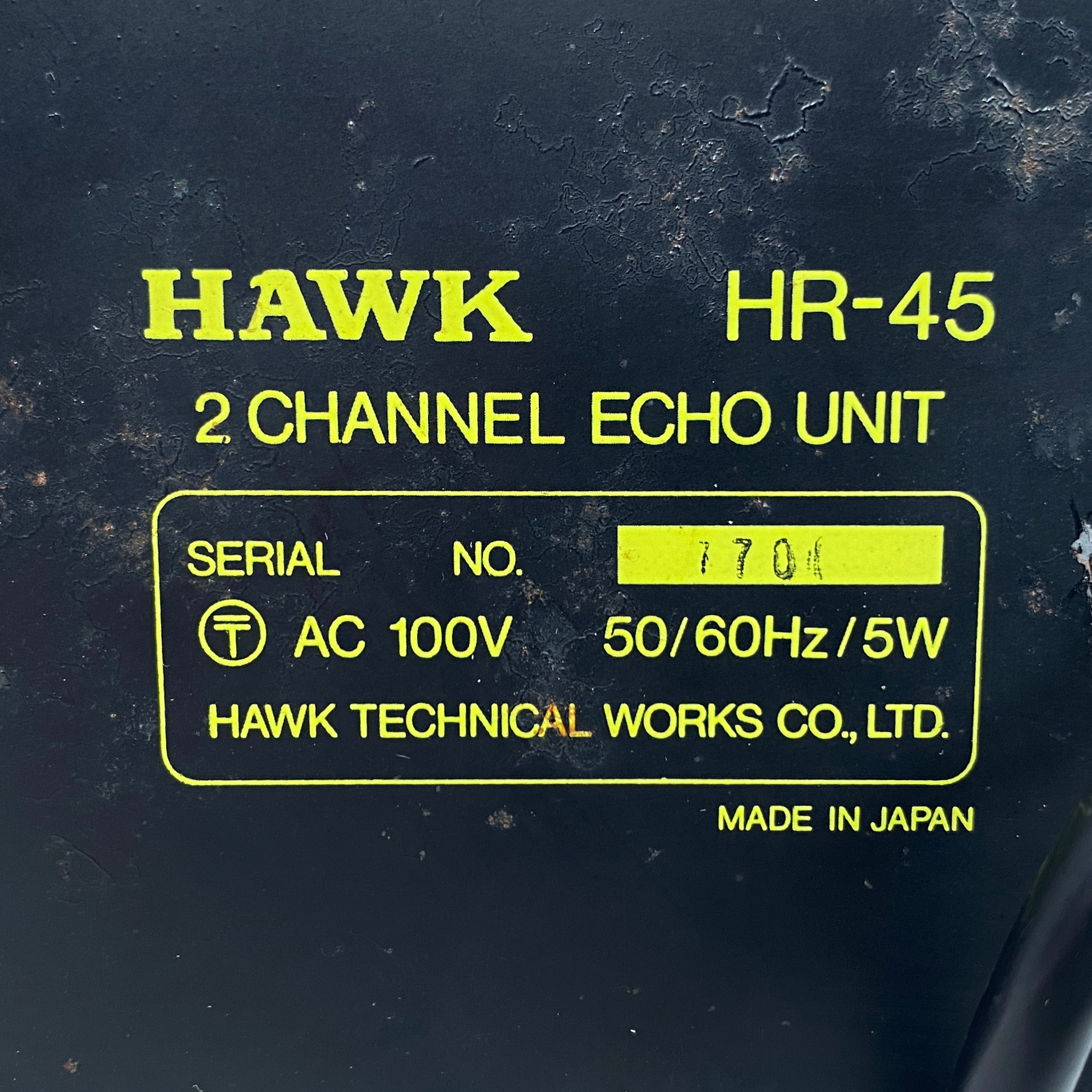 Hawk HR-45 Stereo Spring Reverb ( SN 1704) FOR SALE – Soundgas Hawk HR-45 Stereo Spring Reverb ( SN 1704) FOR SALE – Soundgas