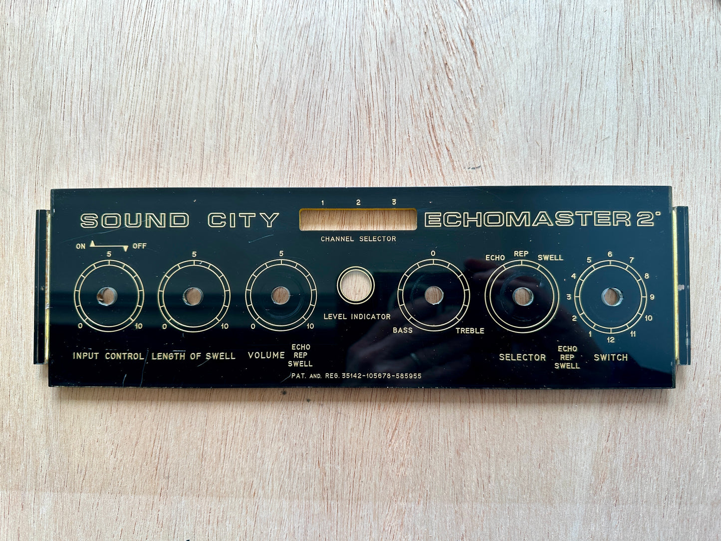 Sound City Echomaster 2 (Binson Echorec 2) Face Plate