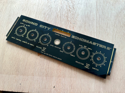 Sound City Echomaster 2 (Binson Echorec 2) Face Plate