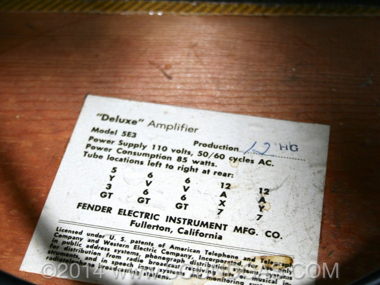 FENDER DELUXE 5E3 TWEED Narrow Panel (1958)