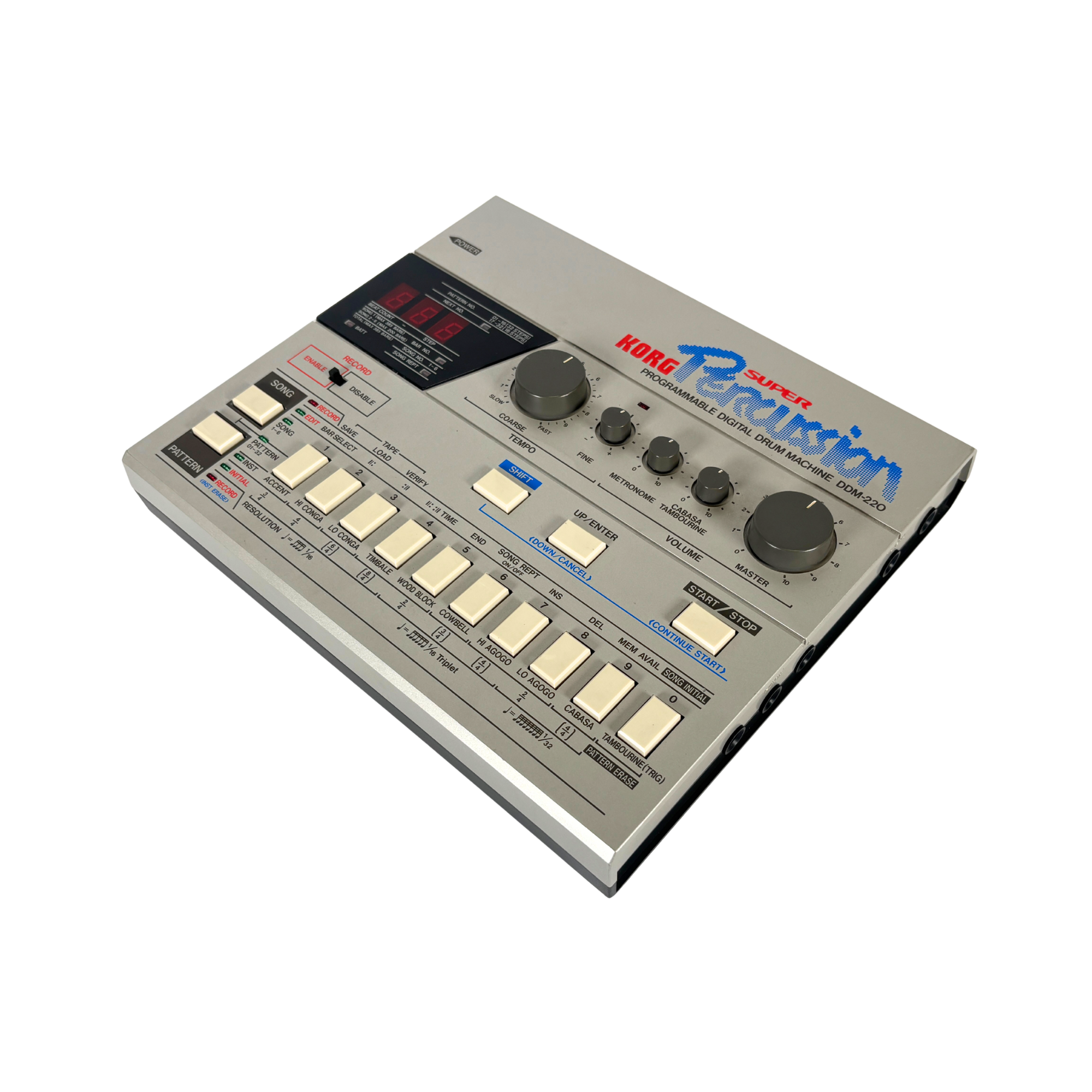 Korg DDM-220 Vintage Digital Drum Machine - SN 9512 - right