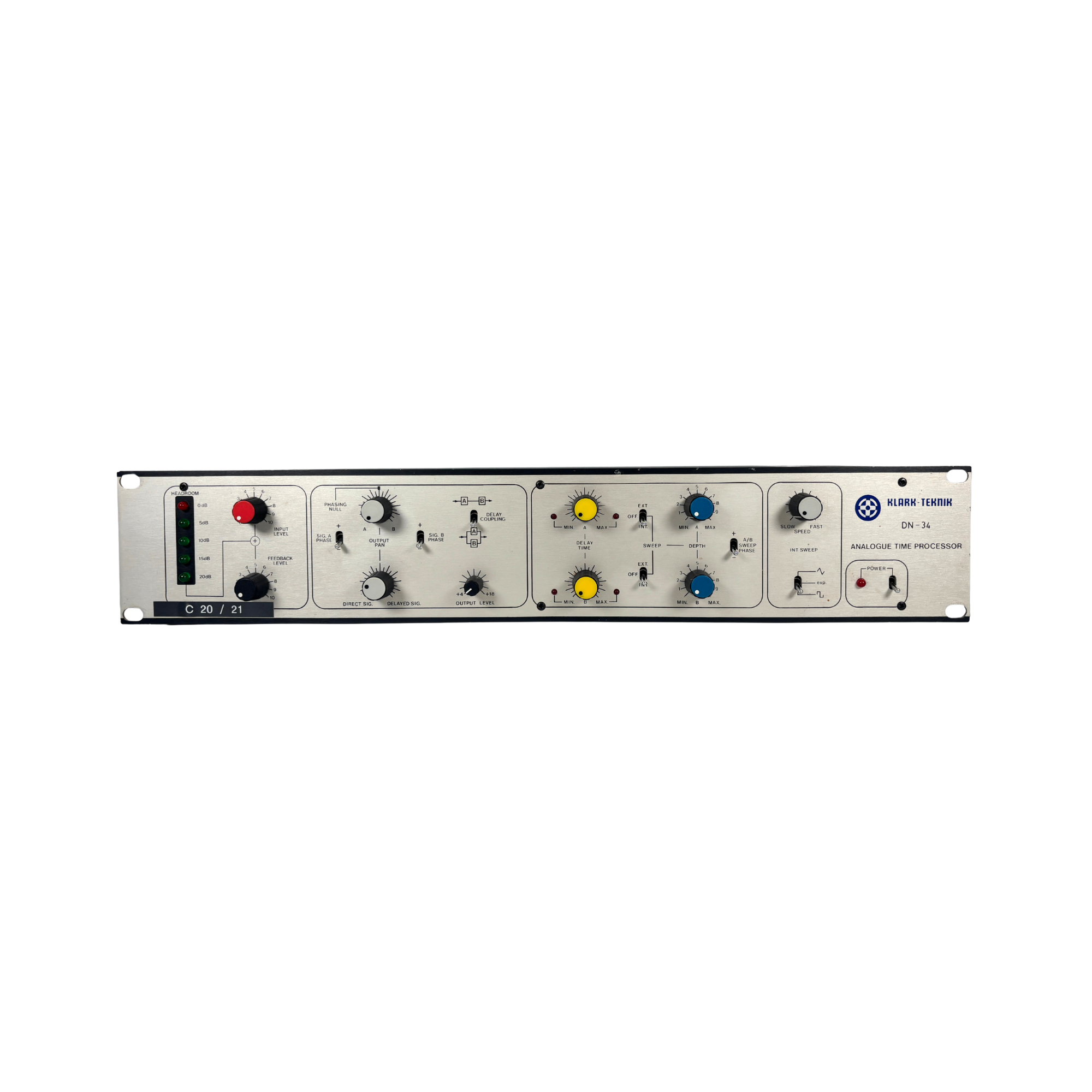 Klark-Teknik DN-34 Mono Analogue Time Processor front