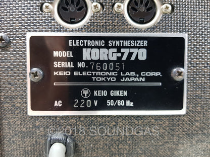 Korg 770 Electronic Synthesizer