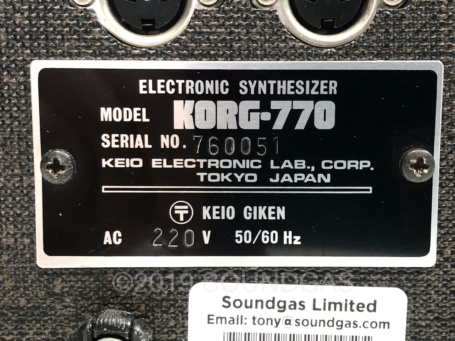 Korg 770 Electronic Synthesizer