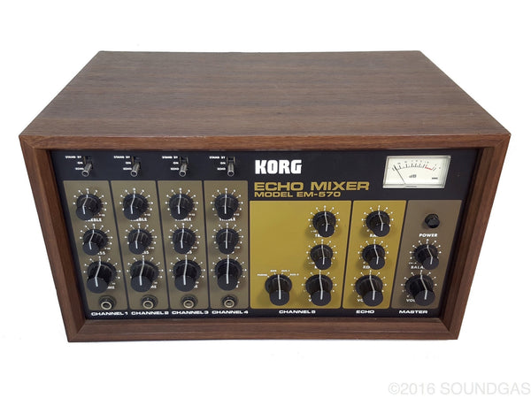 KORG ECHO MIXER MODEL EM-570 アナログエコーミキサー USED KORG EM-570 Digital Echo Mixer U2148 240229 | eBay