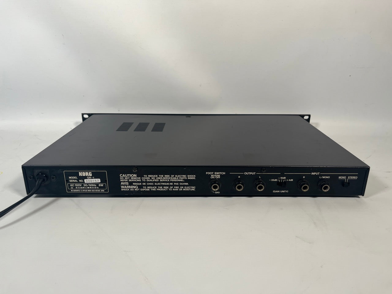 Korg GR-1 Stereo Gated Spring Reverb