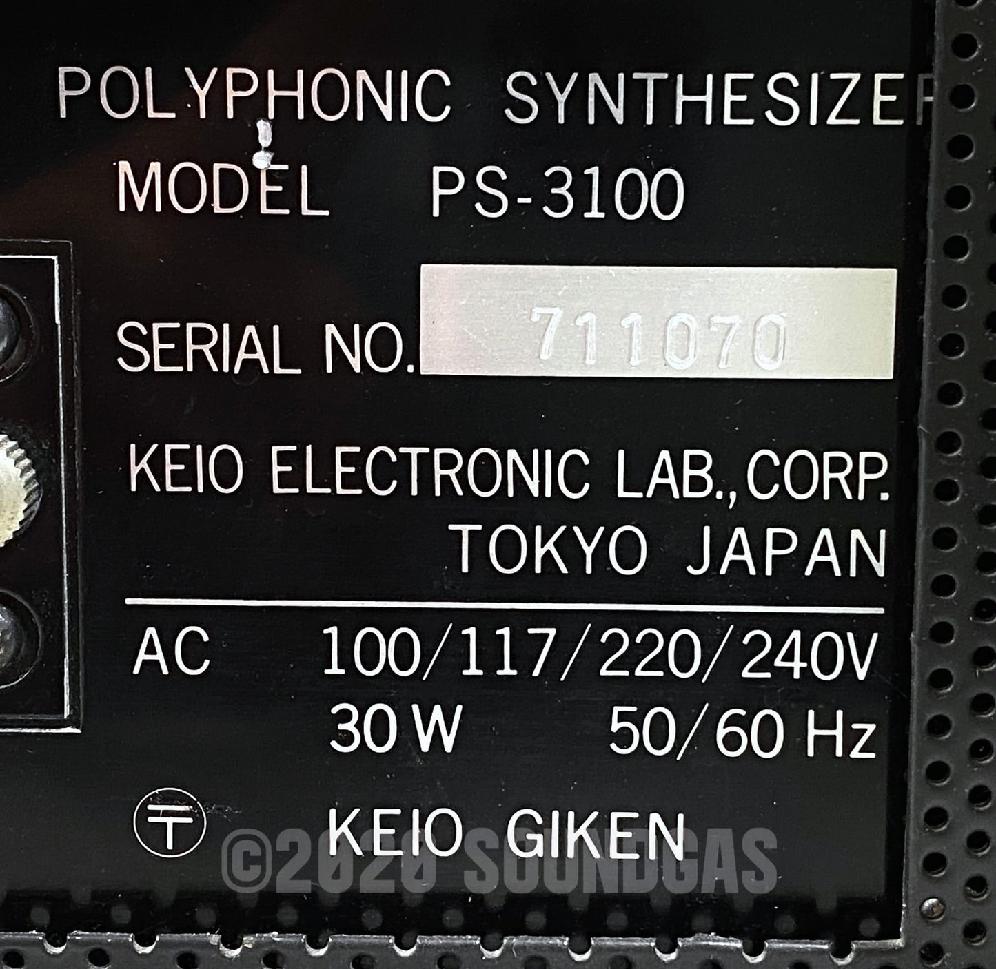 Korg PS-3100 Polyphonic Synthesizer with Midi