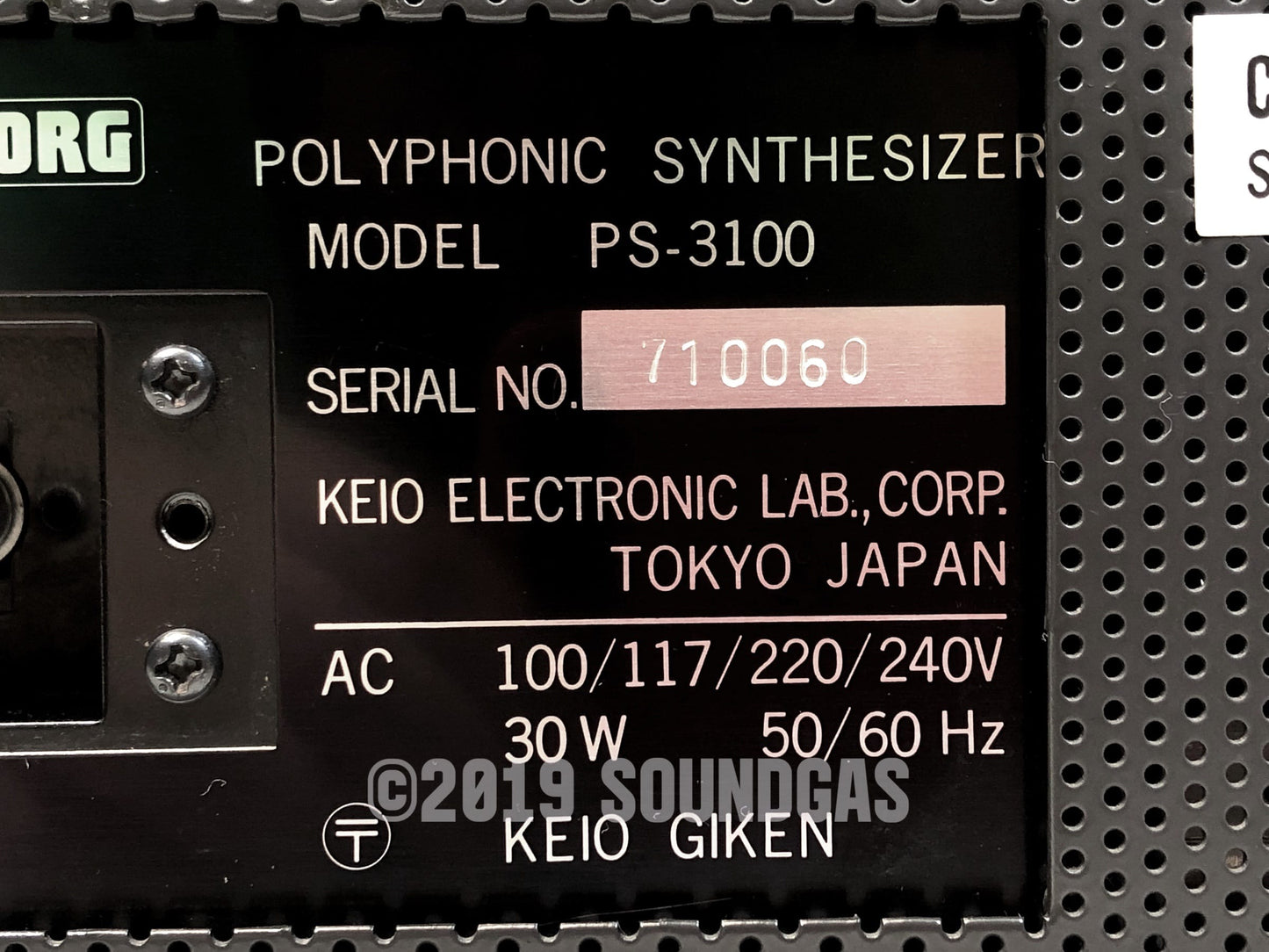 Korg PS-3100 Polyphonic Synthesizer