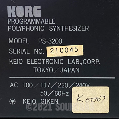 Korg PS-3200, PS-3010, PS-3040