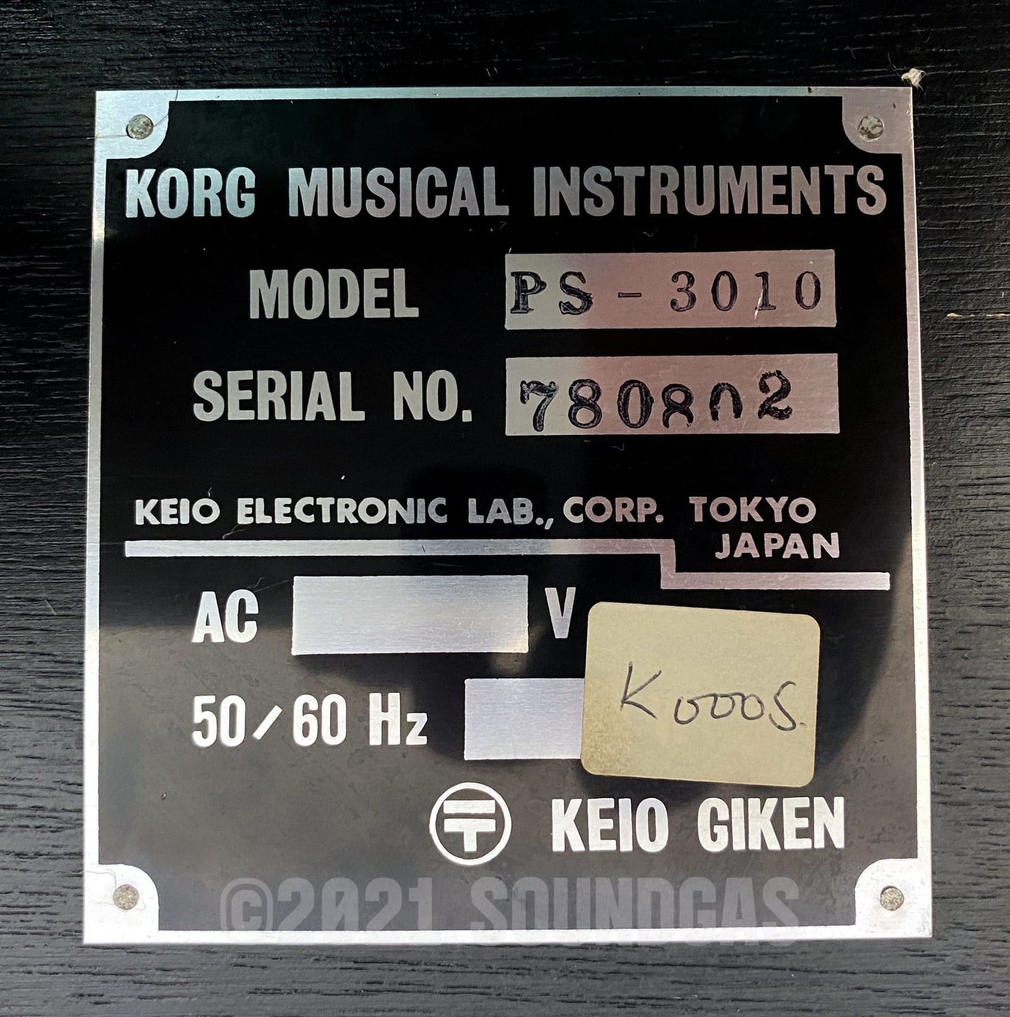 Korg PS-3200, PS-3010, PS-3040