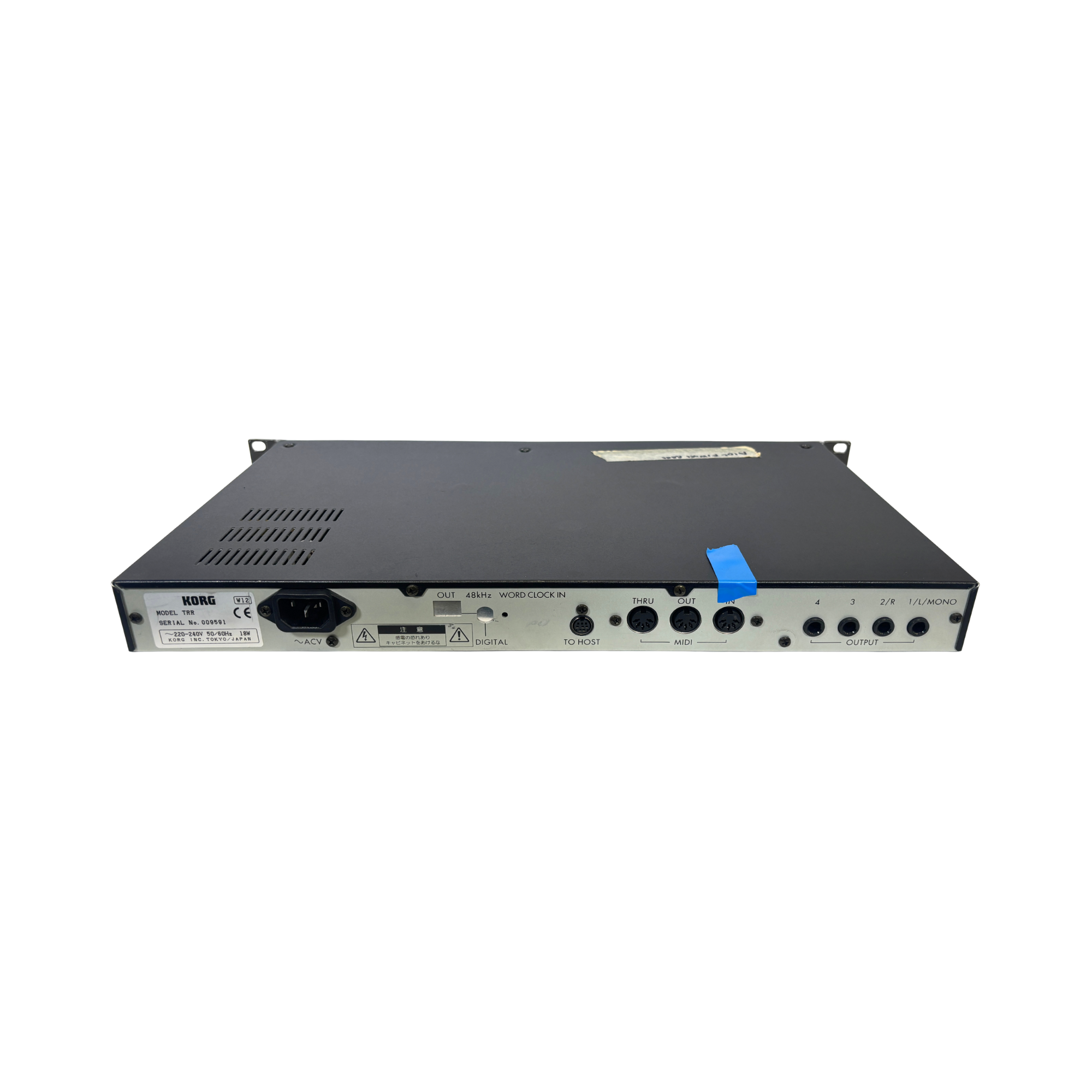 Korg TR Rack - SN 9591 back
