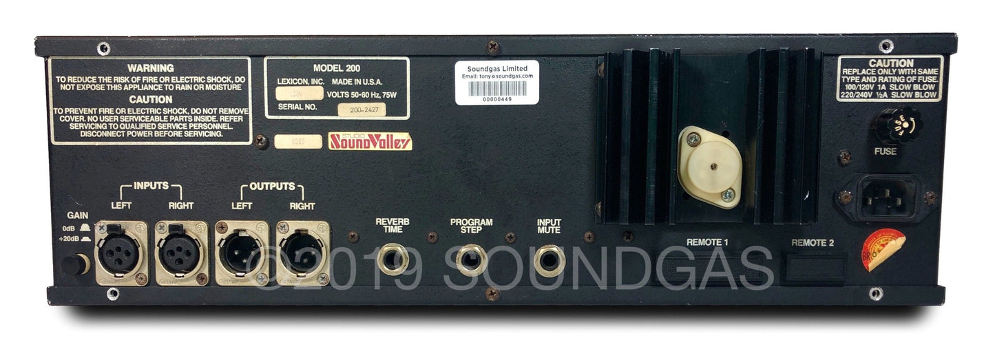 Lexicon Model 200 Digital Reverberator