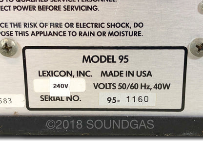 Lexicon Prime Time II Model 95 Digital Delay