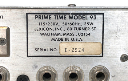 Lexicon Prime Time Model 93 Digital Delay