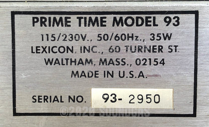 Lexicon Prime Time Model 93 Digital Delay