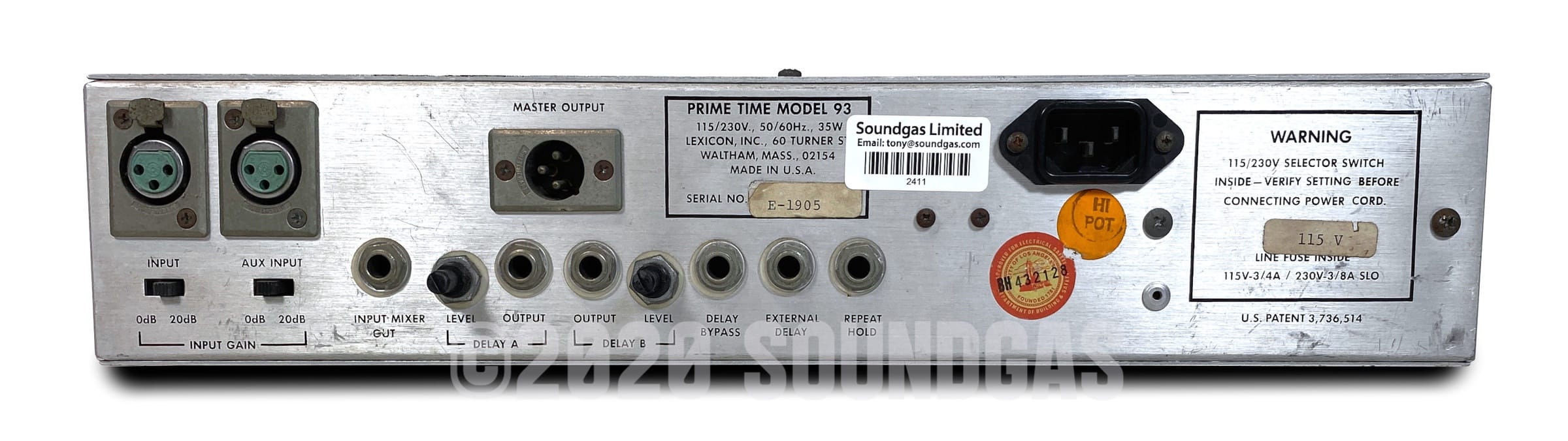 Lexicon Prime Time Model 93 Digital Delay