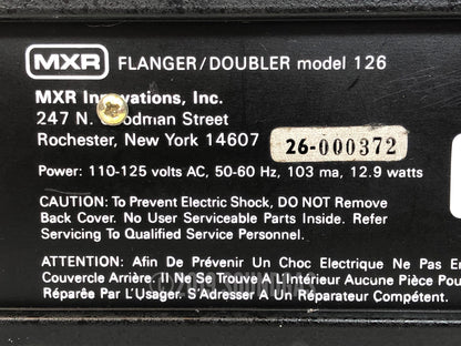 MXR Flanger/Doubler 126