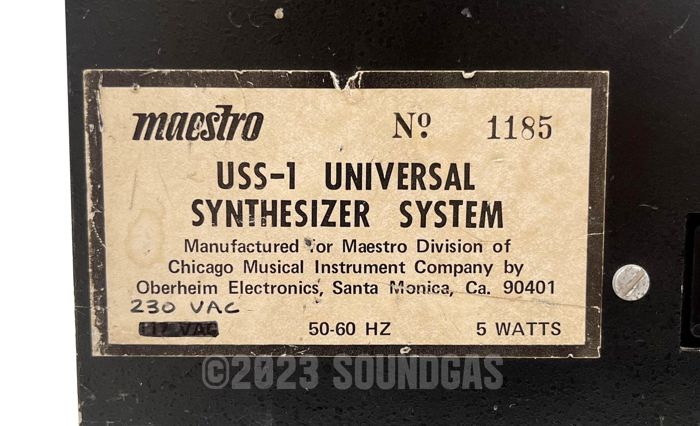 Maestro USS-1 Universal Synthesizer System