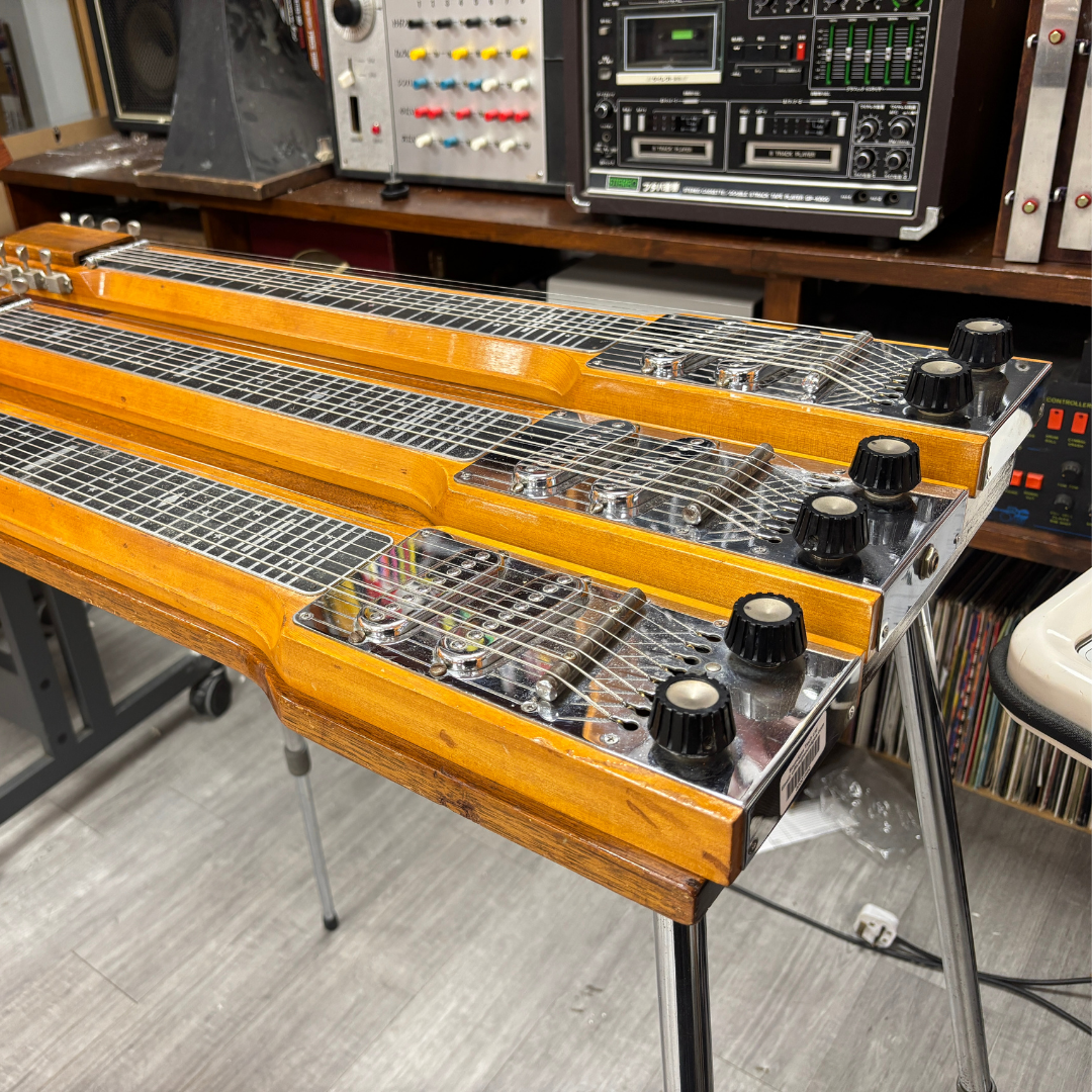 Magnatone Triple Neck Console Steel Guitar for sale_7