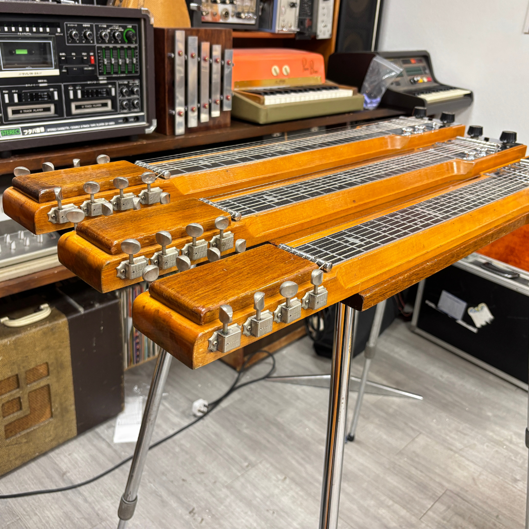 Magnatone Triple Neck Console Steel Guitar for sale_5