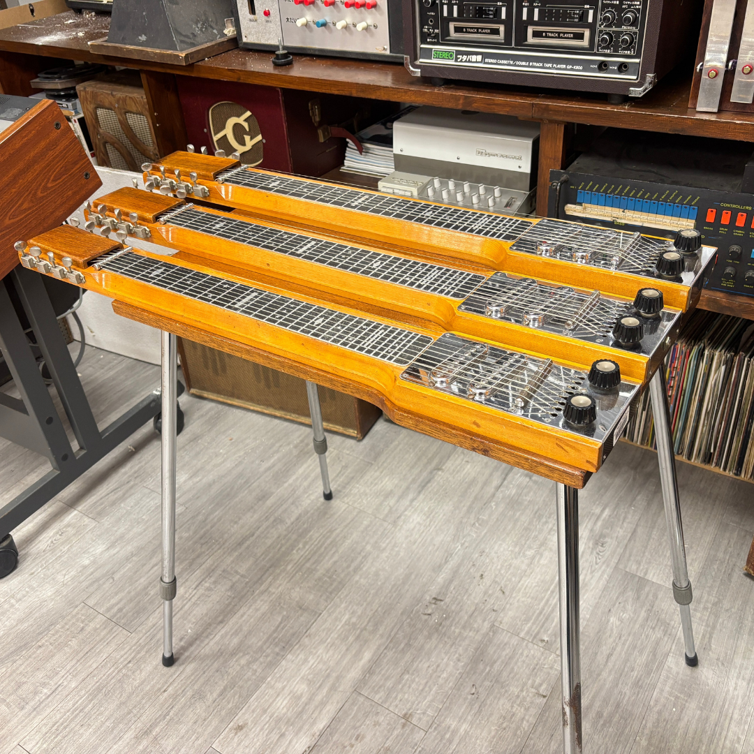 Magnatone Triple Neck Console Steel Guitar for sale_6