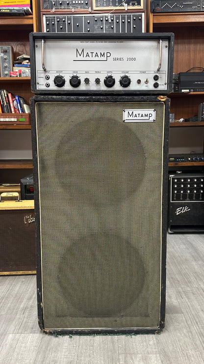 Matamp Series 2000 Vintage Bass Guitar Amp Head & Speaker Cabinet