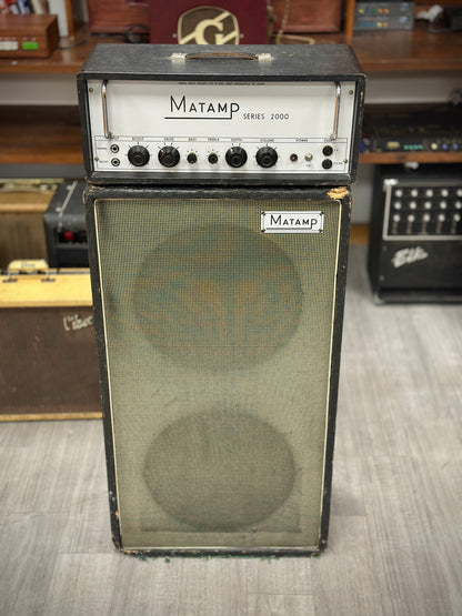 Matamp Series 2000 Vintage Bass Guitar Amp Head & Speaker Cabinet