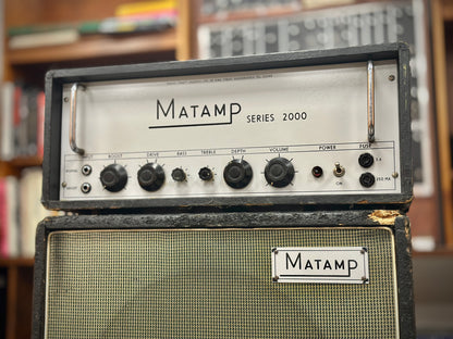 Matamp Series 2000 Vintage Bass Guitar Amp Head & Speaker Cabinet