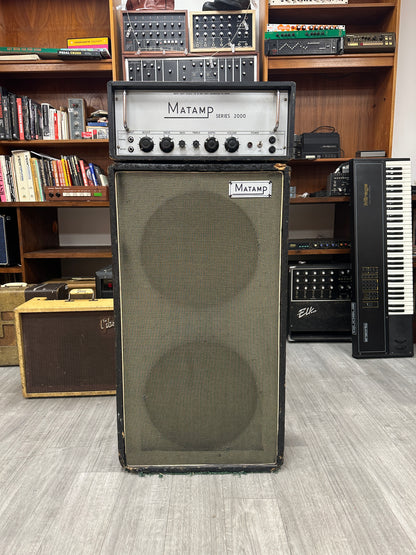 Matamp Series 2000 Vintage Bass Guitar Amp Head & Speaker Cabinet