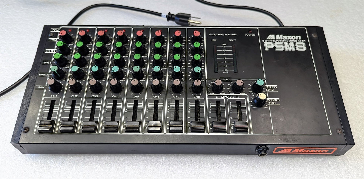 Maxon PSM8 8-Channel Stereo Mixer