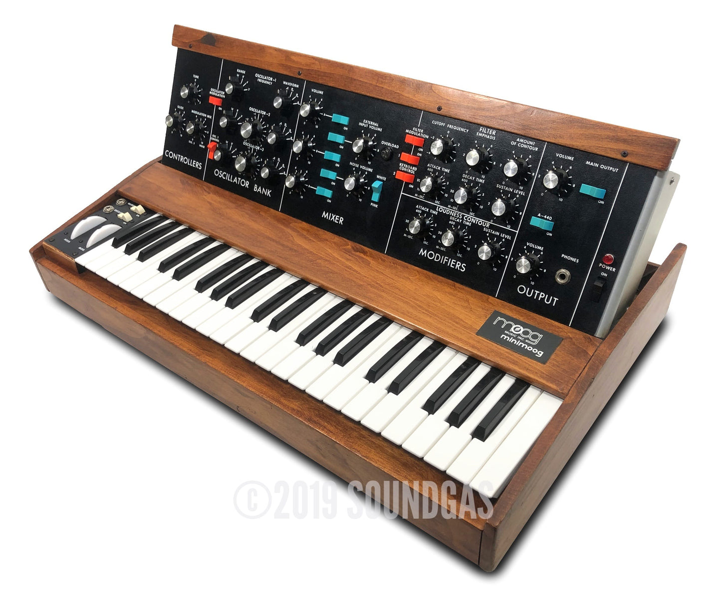 Moog 1974 Minimoog Model D + Kenton MIDI