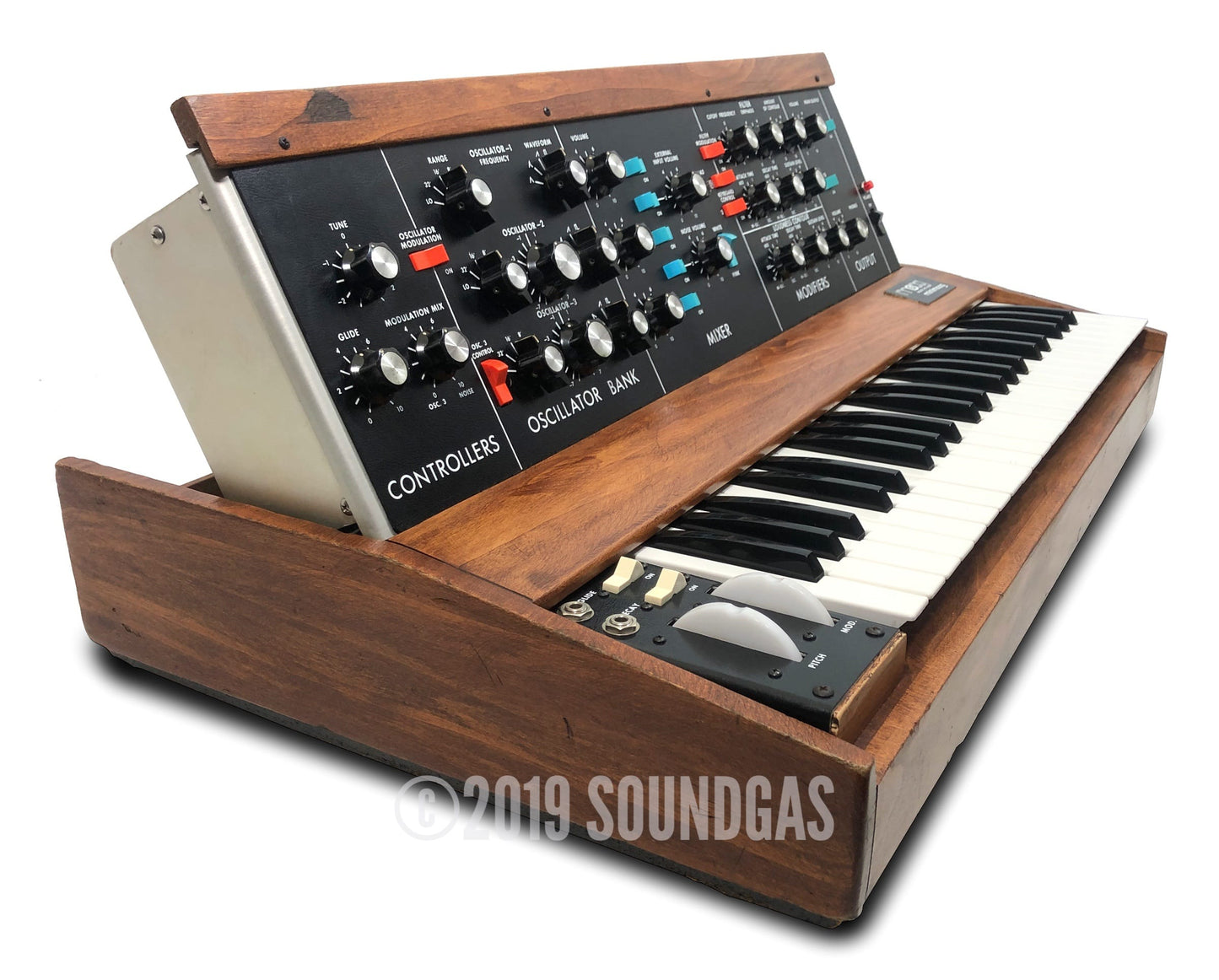 Moog 1974 Minimoog Model D + Kenton MIDI