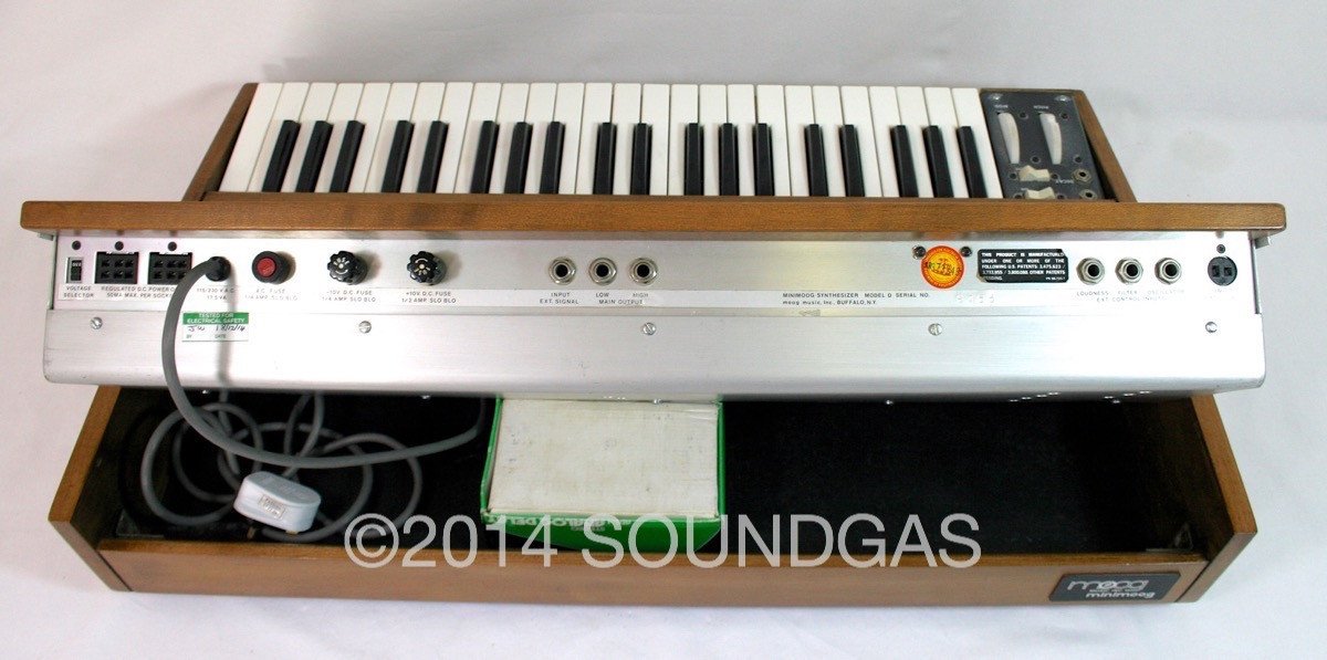 Moog Minimoog Model D Synthesiser (Back Top)