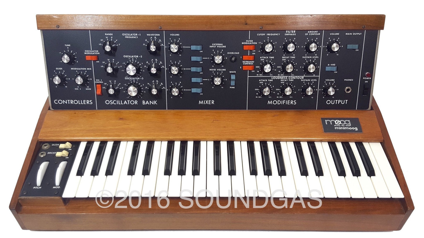 1973 Moog Minimoog Model D - OptoKey MIDI