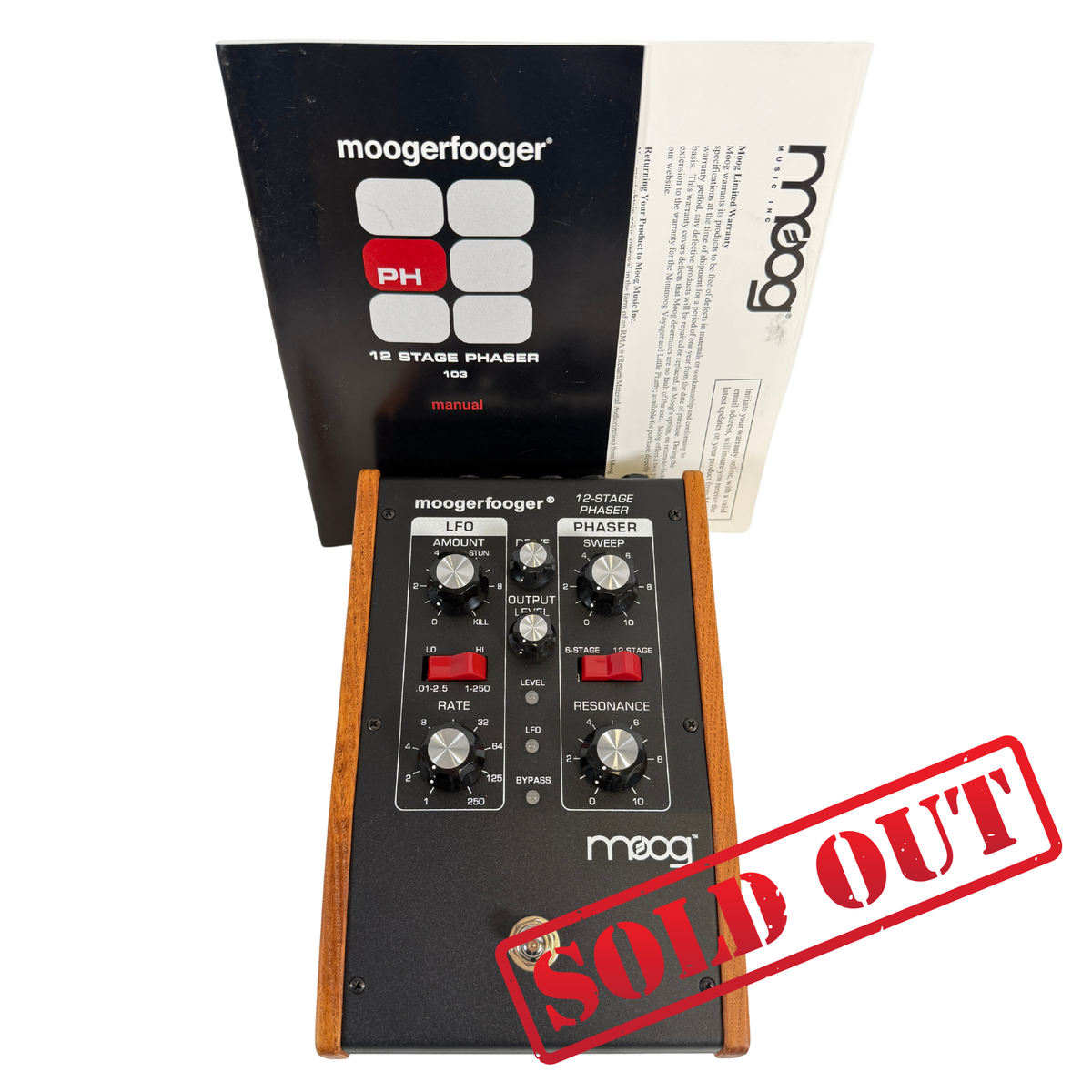 Moog 'Moogerfooger' MF-103 Twelve Stage Phaser Pedal - SN 4582 sold