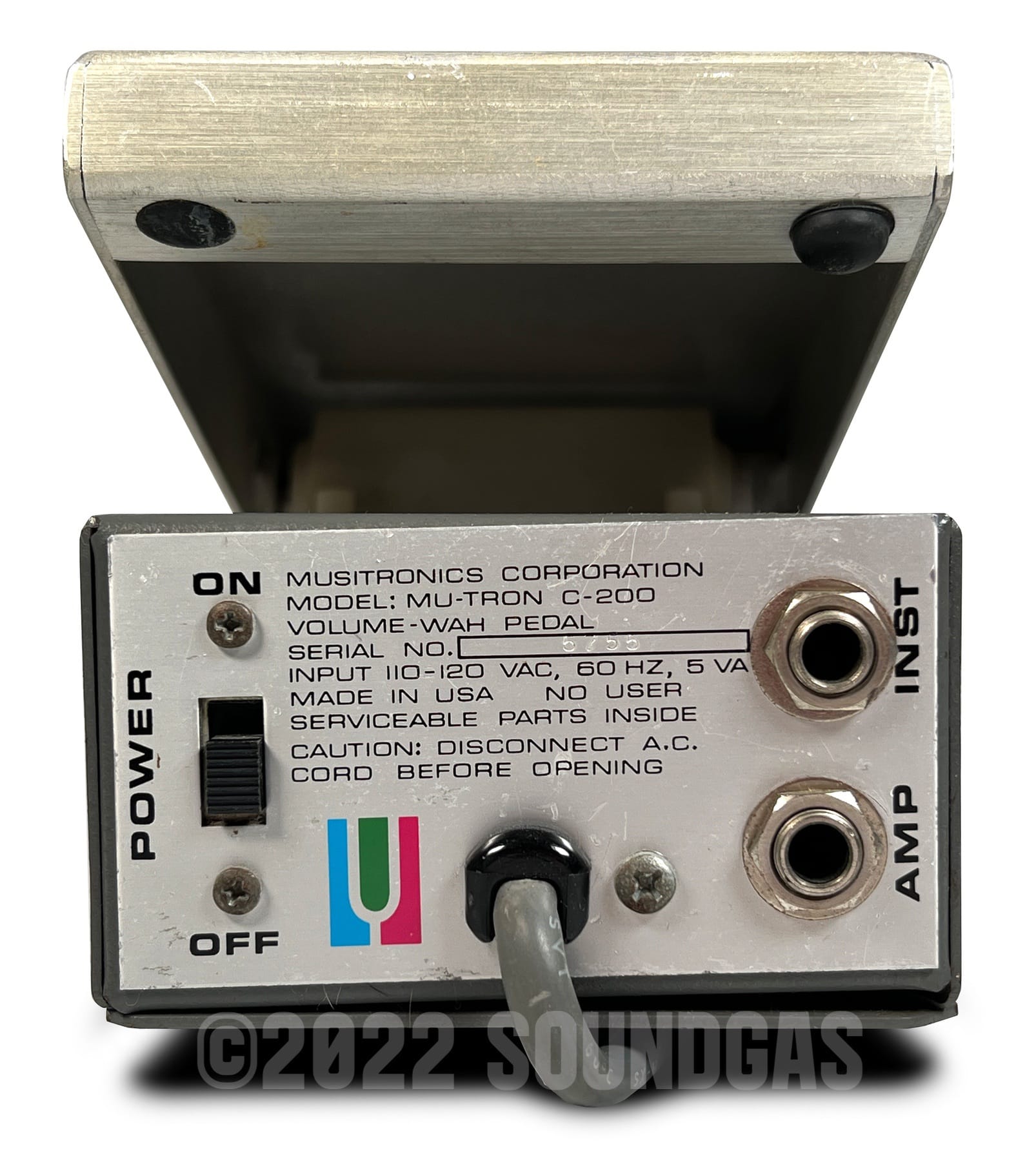mutron volume wah wah pedal Musitronics Mu-Tron C-200 Volume Wah