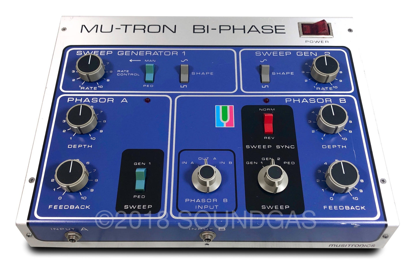 Musitronics Mu-Tron Bi-Phase with C-100 Opti-Pot Pedal