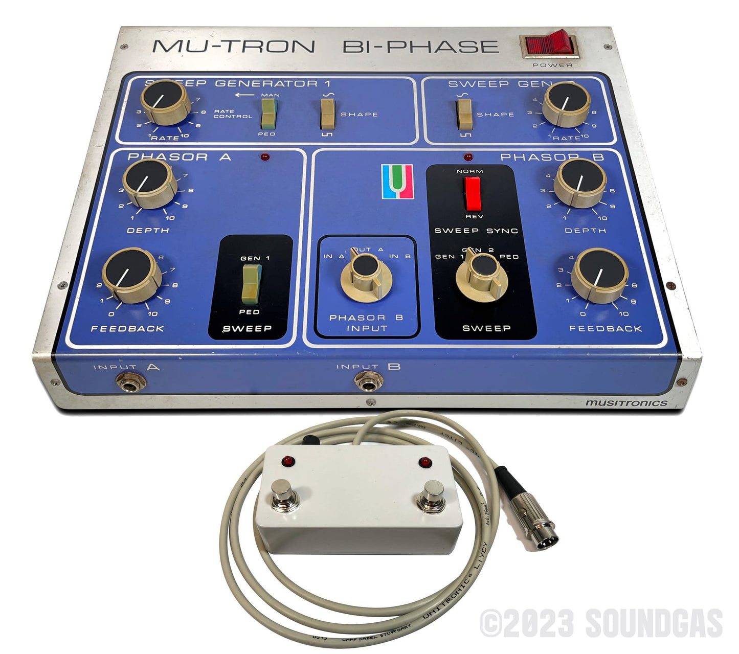 Musitronics Mu-Tron Bi-Phase + Custom Controller