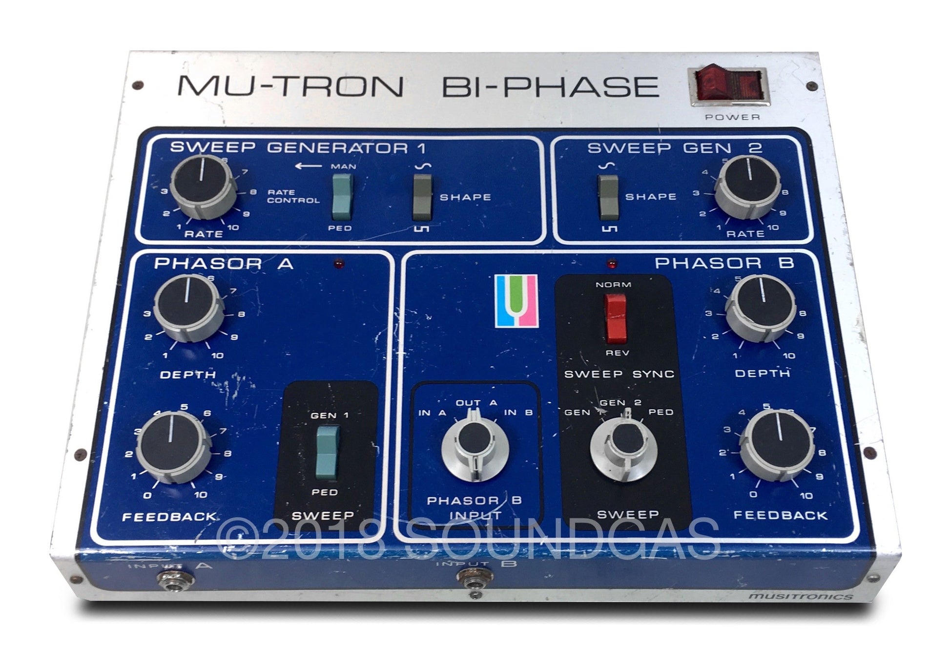 Musitronics Mu-Tron Bi-Phase with C-100 Opti-Pot Pedal