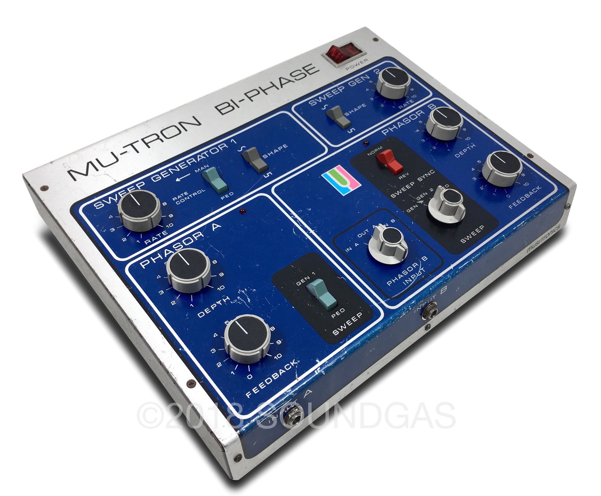 Musitronics Mu-Tron Bi-Phase with C-100 Opti-Pot Pedal