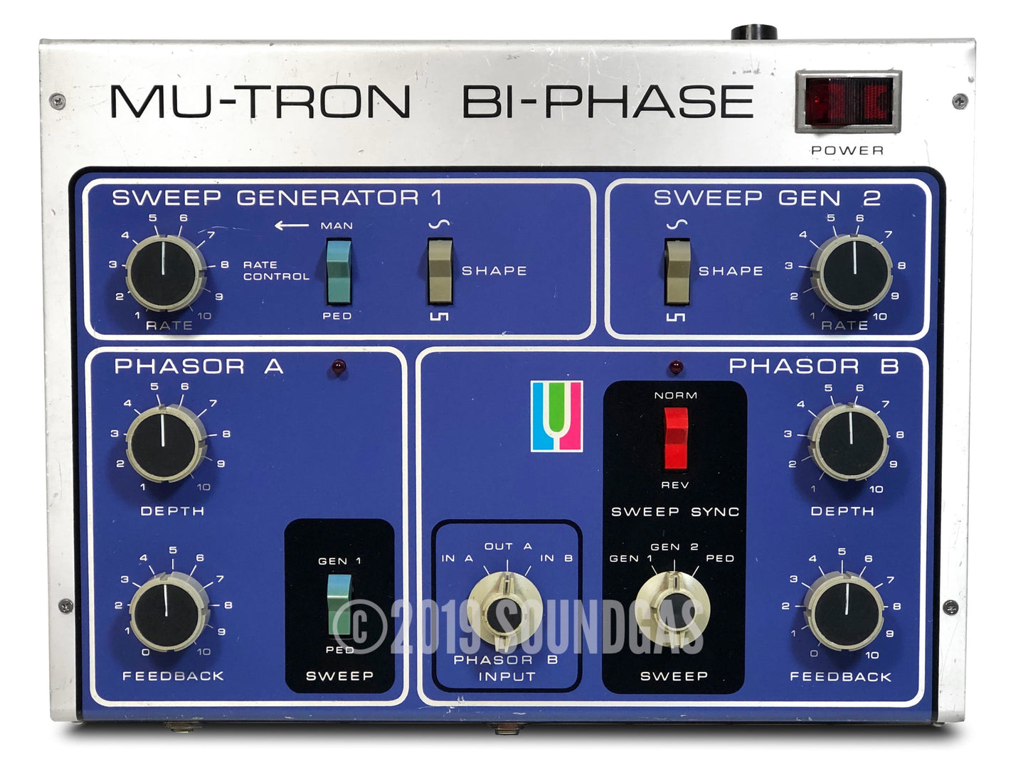 Musitronics Mu-Tron Bi-Phase &amp; C-100 Opti-Pot Pedal