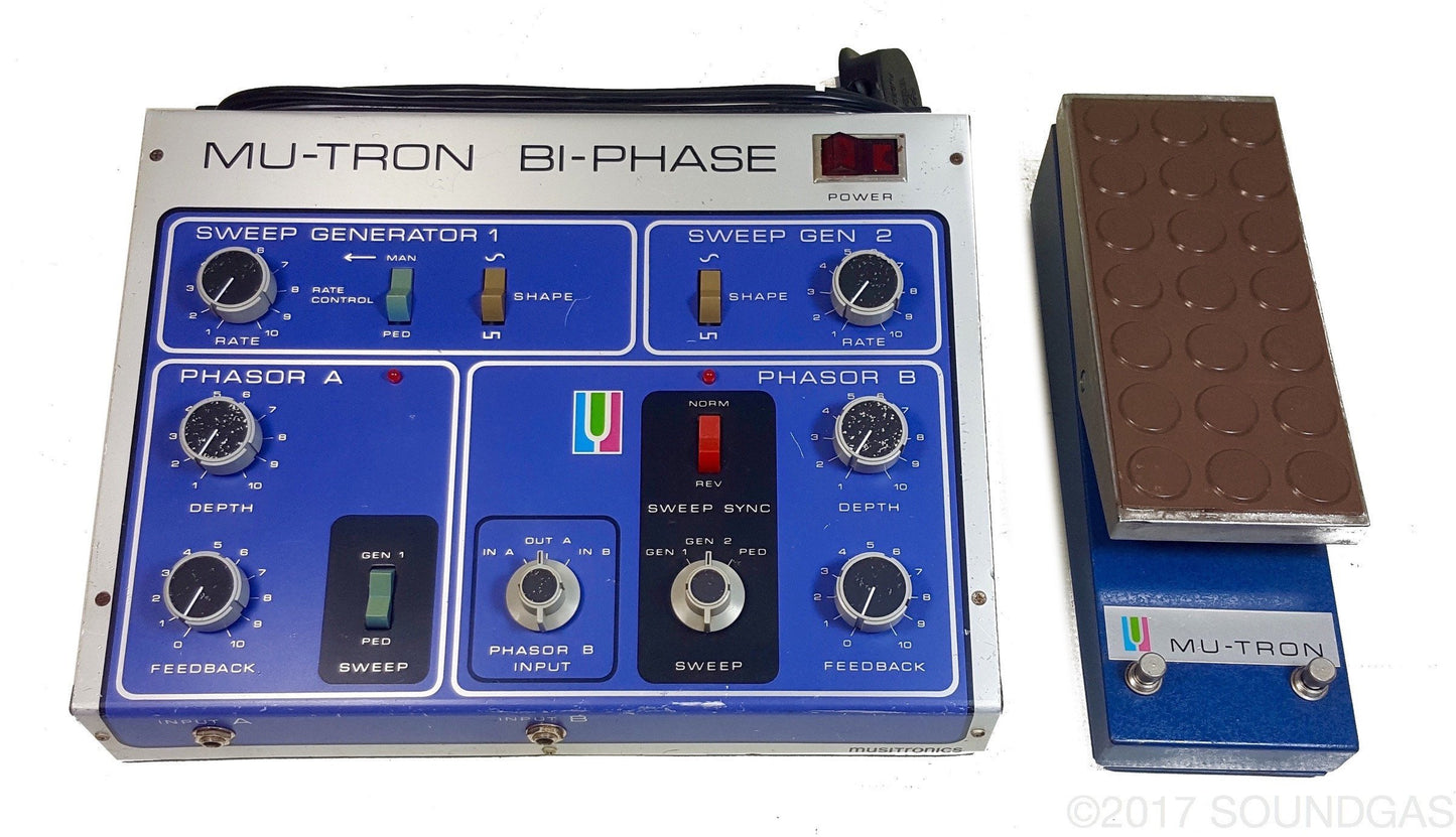 Musitronics Mu-Tron Bi-Phase with C-100 Opti-Pot Pedal