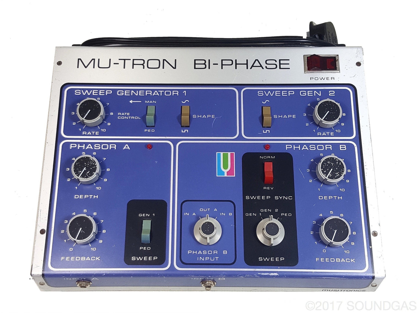 Musitronics Mu-Tron Bi-Phase with C-100 Opti-Pot Pedal