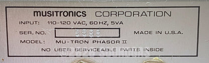 Musitronics Mu-Tron Phasor II